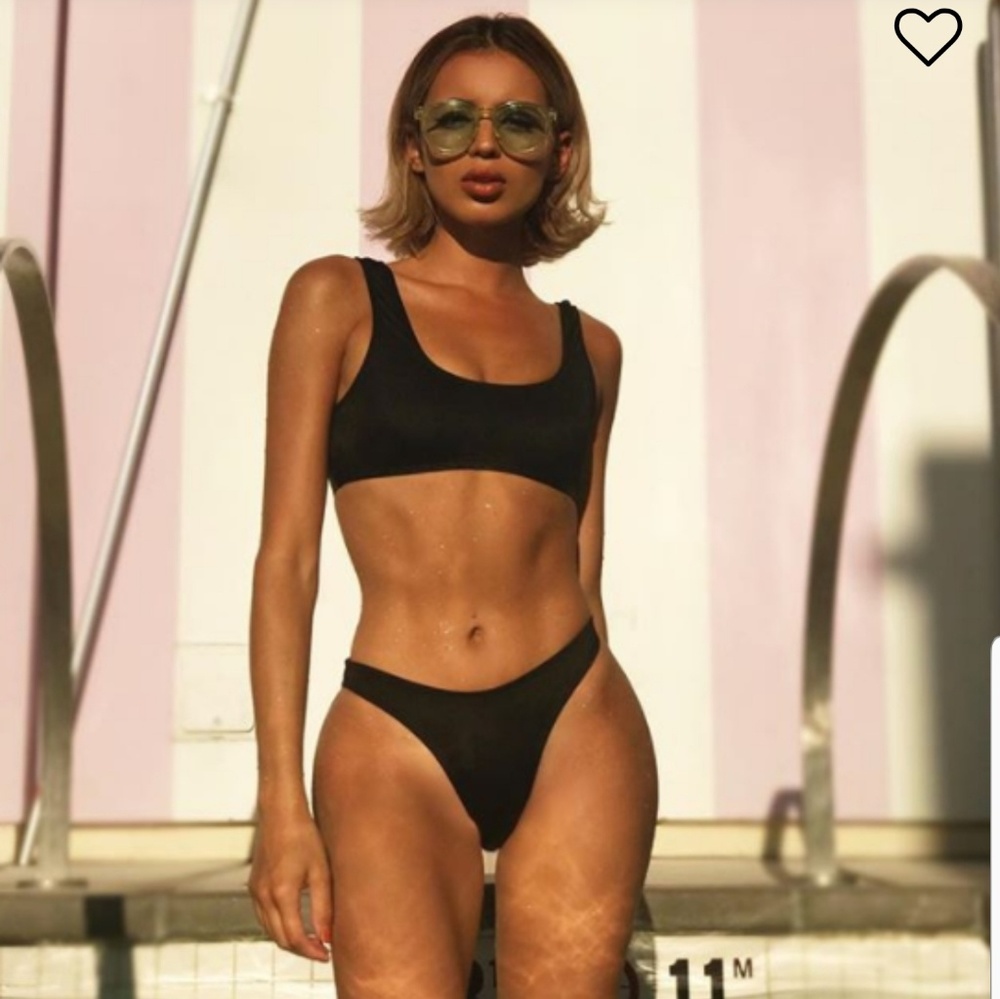 NWT Black Bikini Top